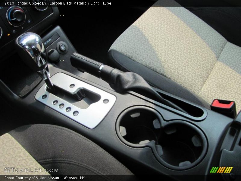 Carbon Black Metallic / Light Taupe 2010 Pontiac G6 Sedan