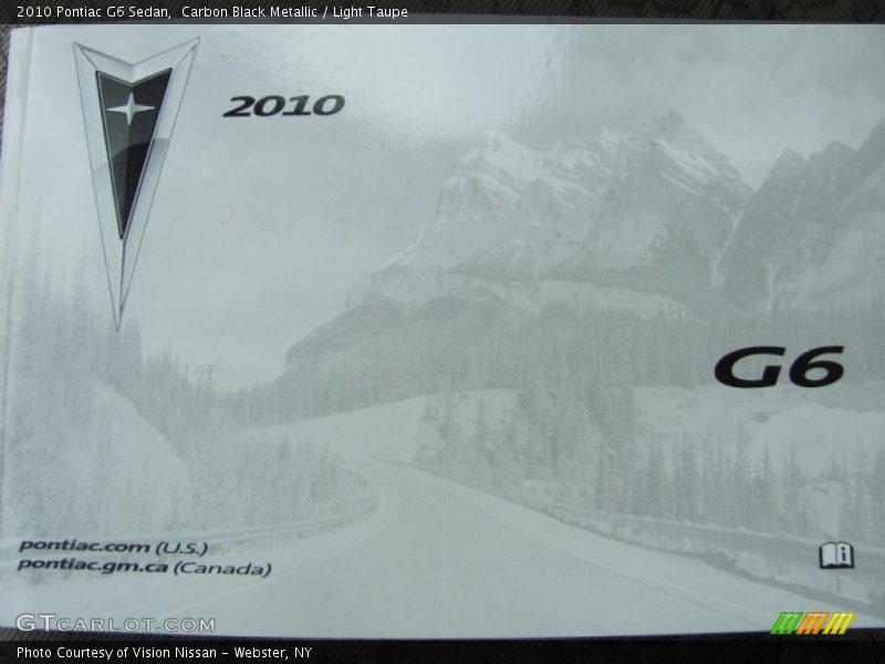 Carbon Black Metallic / Light Taupe 2010 Pontiac G6 Sedan