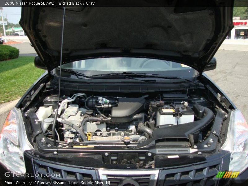 Wicked Black / Gray 2008 Nissan Rogue SL AWD