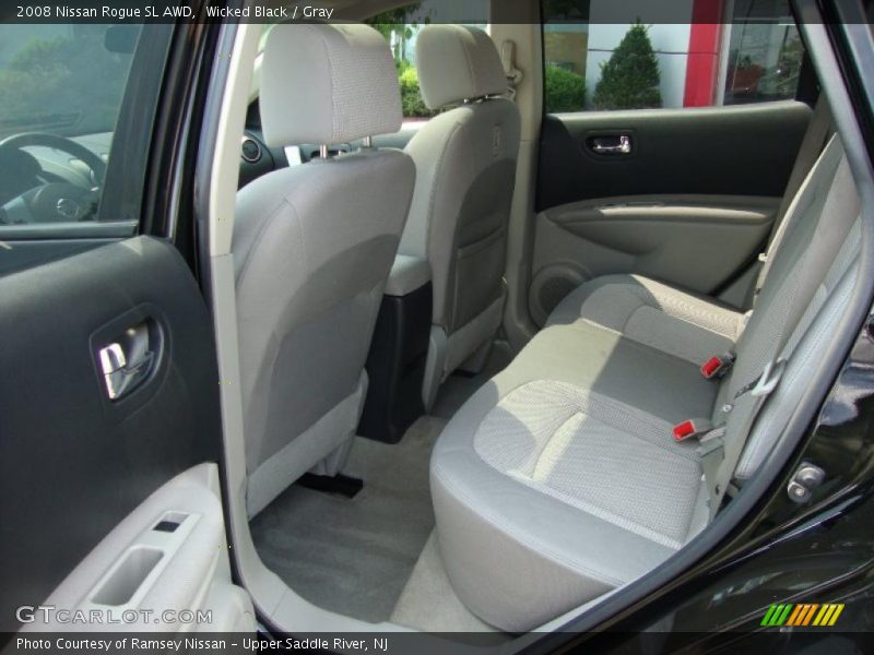 Wicked Black / Gray 2008 Nissan Rogue SL AWD