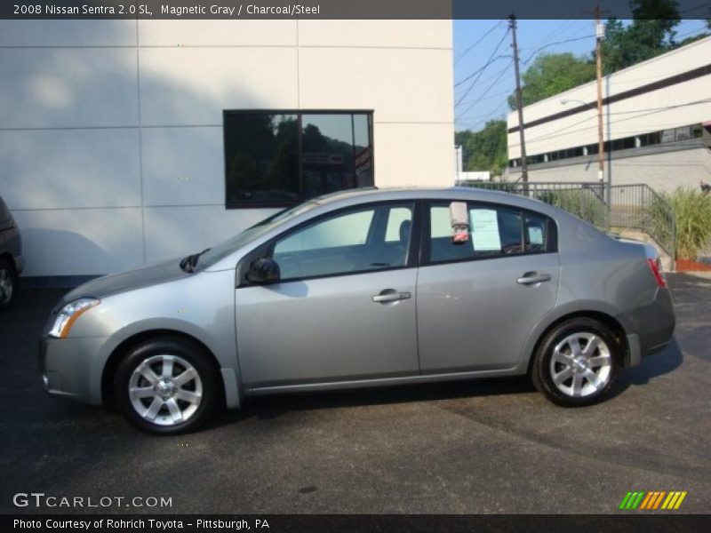 Magnetic Gray / Charcoal/Steel 2008 Nissan Sentra 2.0 SL