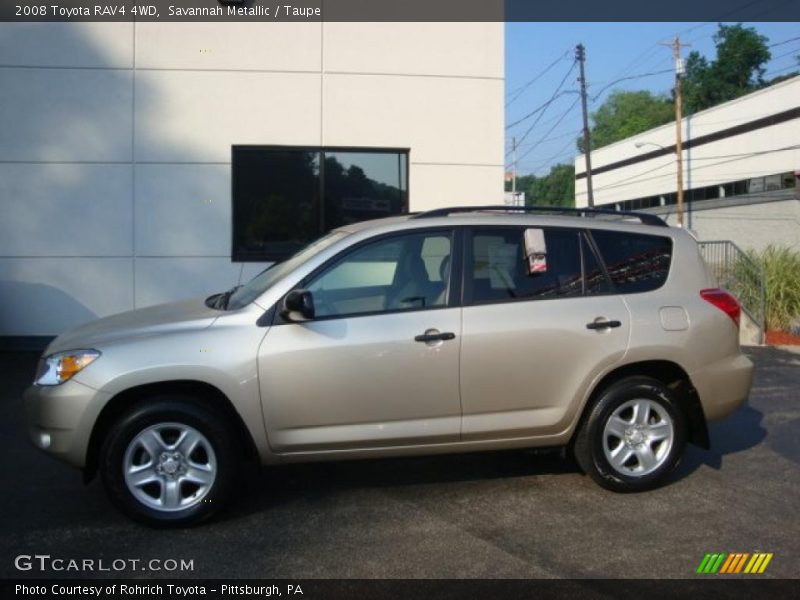 Savannah Metallic / Taupe 2008 Toyota RAV4 4WD