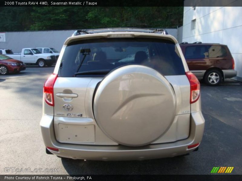 Savannah Metallic / Taupe 2008 Toyota RAV4 4WD