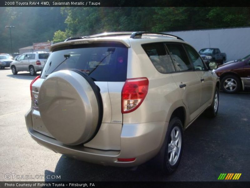 Savannah Metallic / Taupe 2008 Toyota RAV4 4WD