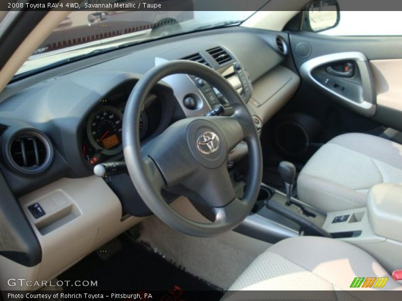 Savannah Metallic / Taupe 2008 Toyota RAV4 4WD