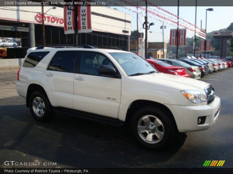 Natural White / Stone Gray 2008 Toyota 4Runner SR5 4x4