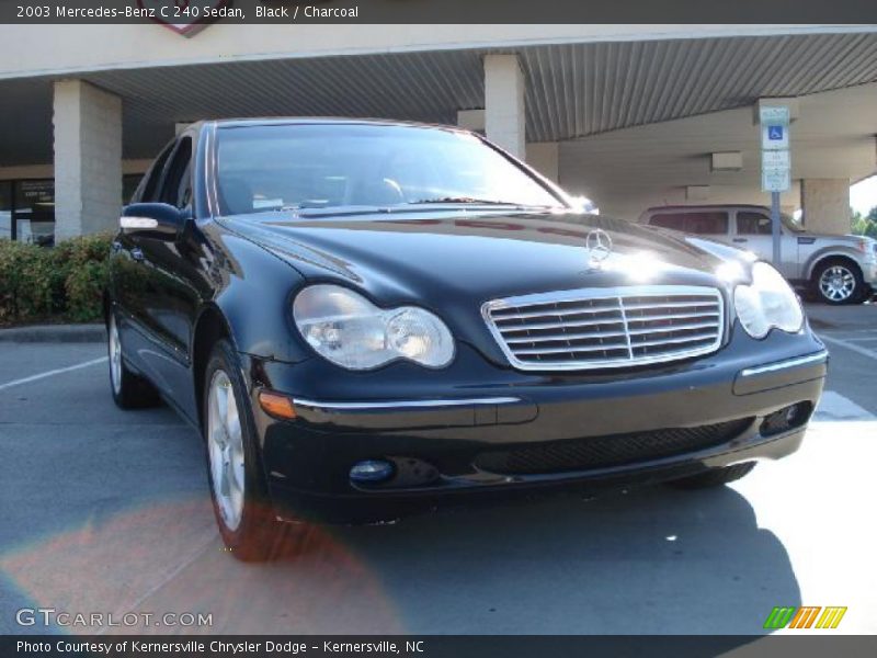 Black / Charcoal 2003 Mercedes-Benz C 240 Sedan