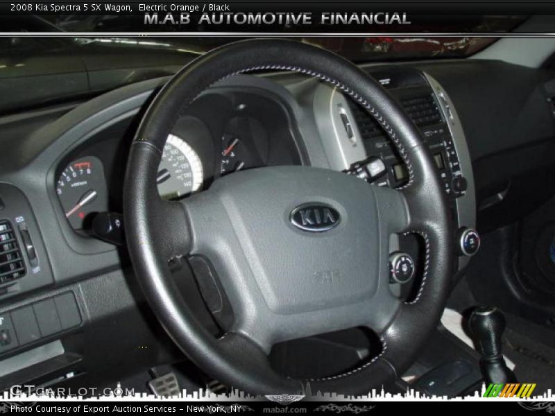 Electric Orange / Black 2008 Kia Spectra 5 SX Wagon
