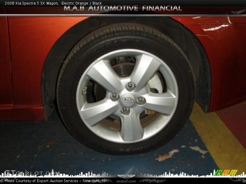 Electric Orange / Black 2008 Kia Spectra 5 SX Wagon