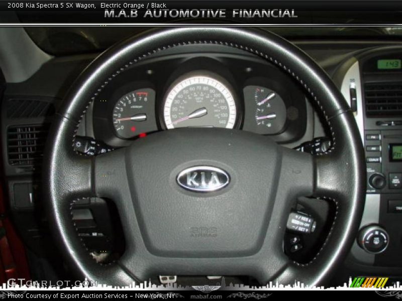 Electric Orange / Black 2008 Kia Spectra 5 SX Wagon