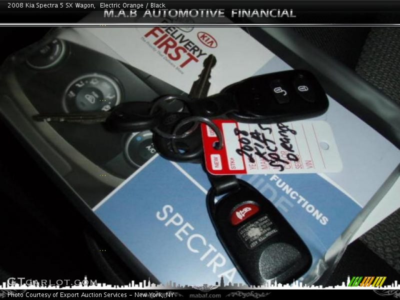 Electric Orange / Black 2008 Kia Spectra 5 SX Wagon