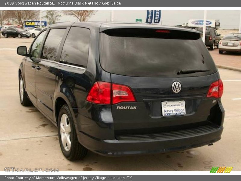 Nocturne Black Metallic / Gobi Beige 2009 Volkswagen Routan SE