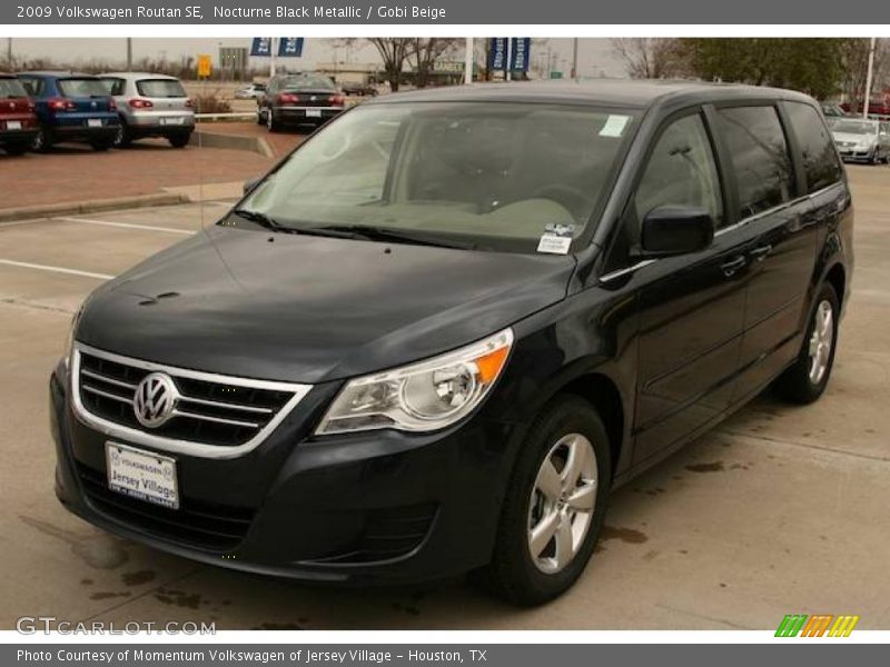 Nocturne Black Metallic / Gobi Beige 2009 Volkswagen Routan SE