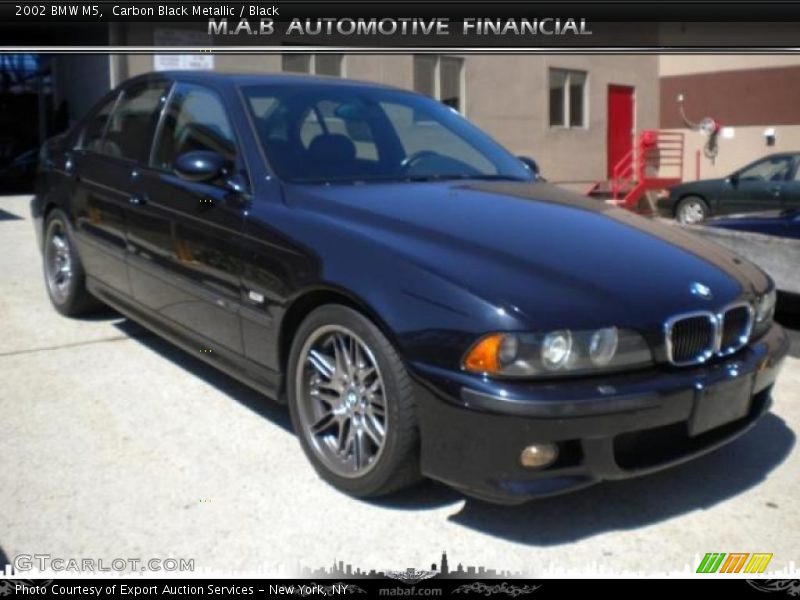 Carbon Black Metallic / Black 2002 BMW M5