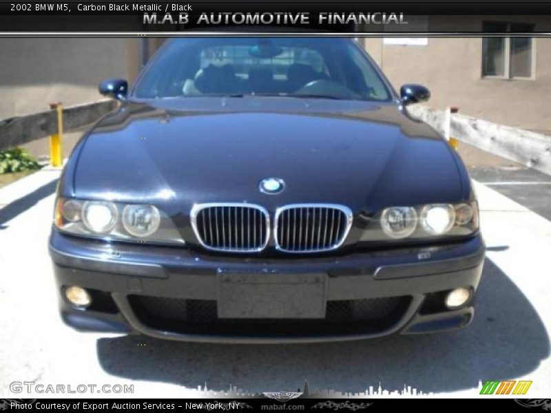 Carbon Black Metallic / Black 2002 BMW M5
