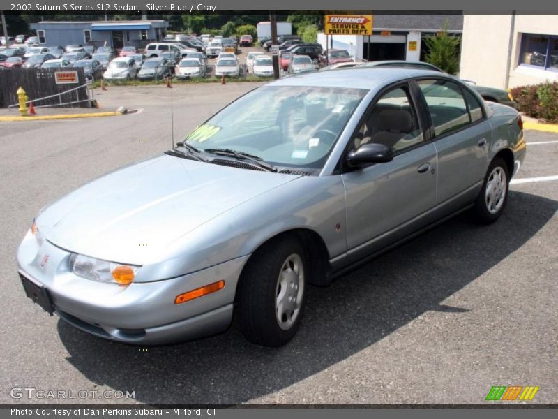 Silver Blue / Gray 2002 Saturn S Series SL2 Sedan