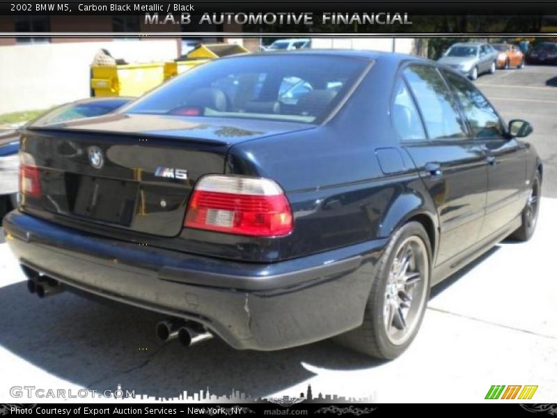 Carbon Black Metallic / Black 2002 BMW M5