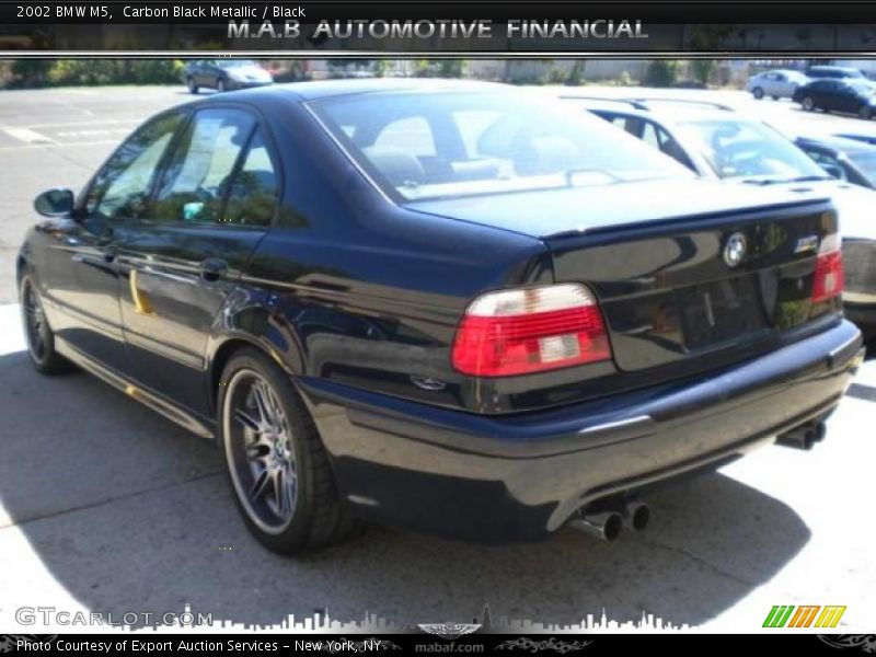 Carbon Black Metallic / Black 2002 BMW M5