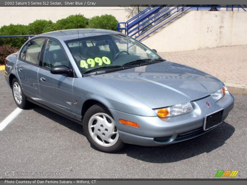 Silver Blue / Gray 2002 Saturn S Series SL2 Sedan