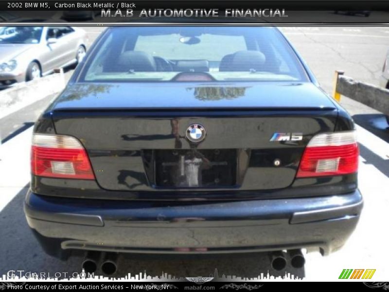 Carbon Black Metallic / Black 2002 BMW M5