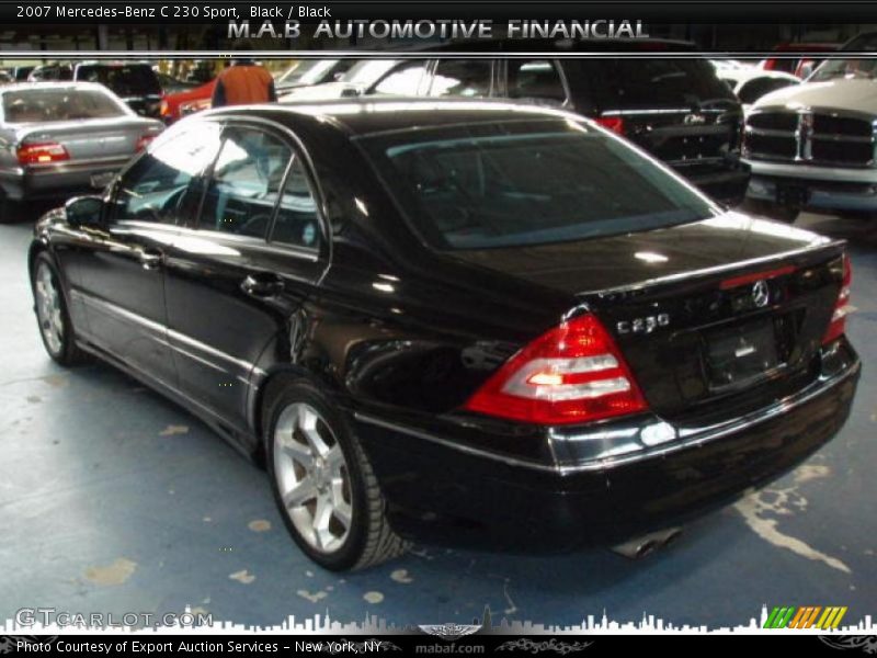 Black / Black 2007 Mercedes-Benz C 230 Sport