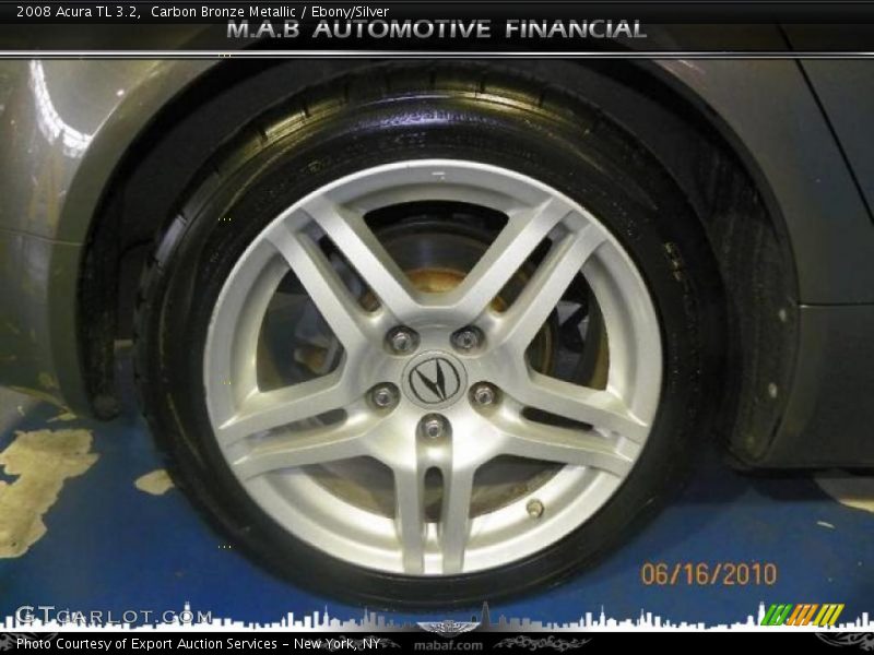 Carbon Bronze Metallic / Ebony/Silver 2008 Acura TL 3.2