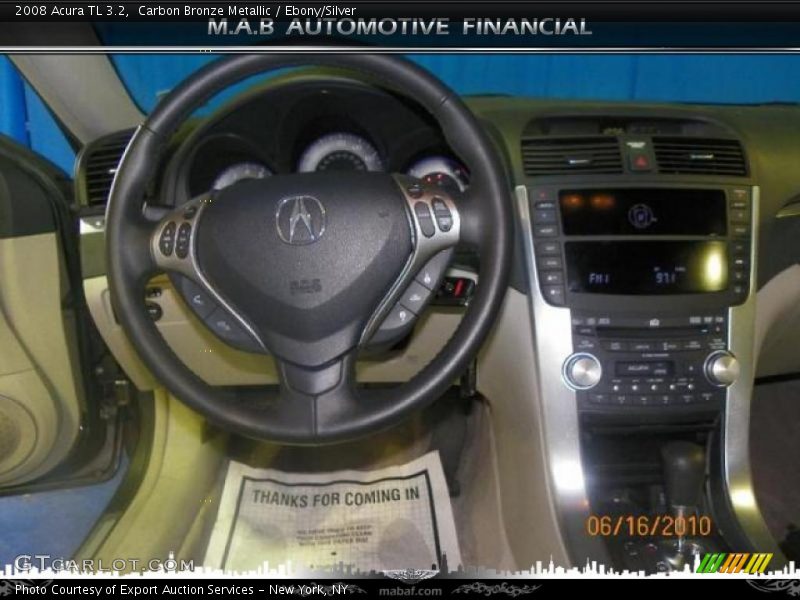 Carbon Bronze Metallic / Ebony/Silver 2008 Acura TL 3.2