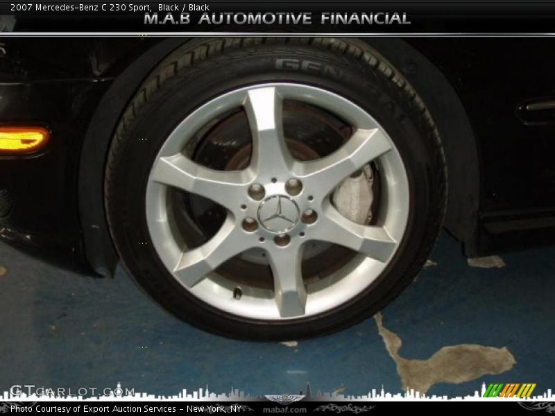 Black / Black 2007 Mercedes-Benz C 230 Sport