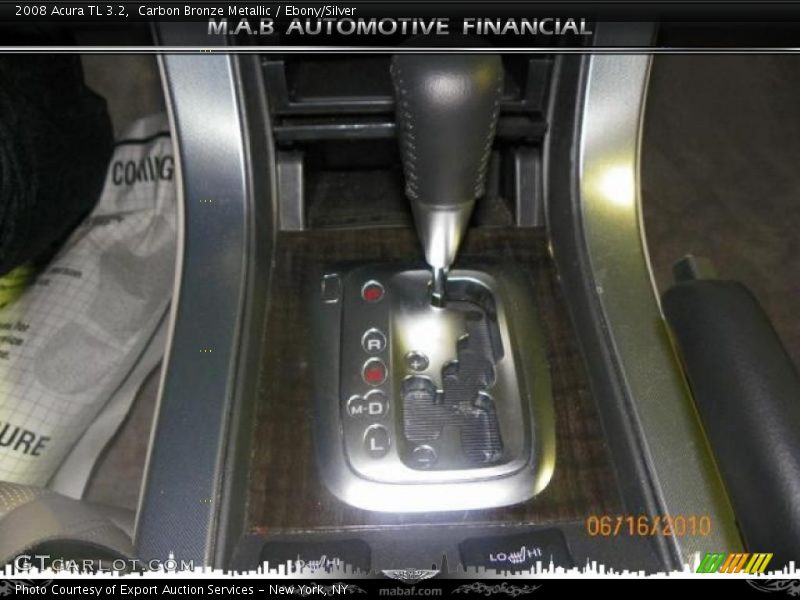 Carbon Bronze Metallic / Ebony/Silver 2008 Acura TL 3.2