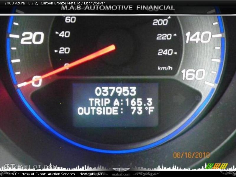 Carbon Bronze Metallic / Ebony/Silver 2008 Acura TL 3.2