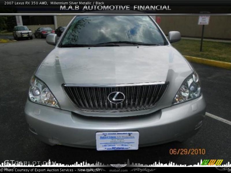 Millennium Silver Metallic / Black 2007 Lexus RX 350 AWD
