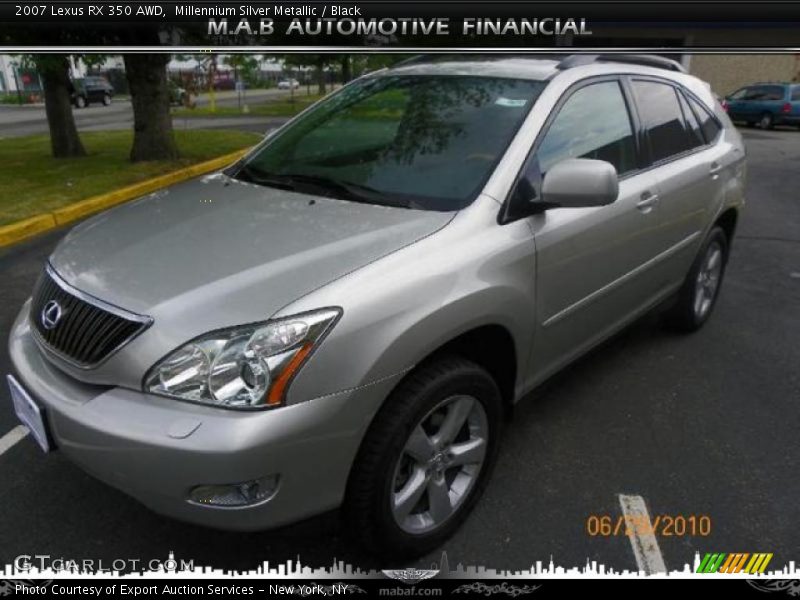 Millennium Silver Metallic / Black 2007 Lexus RX 350 AWD