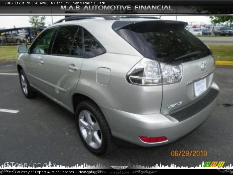 Millennium Silver Metallic / Black 2007 Lexus RX 350 AWD