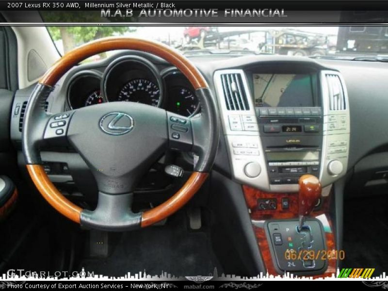 Millennium Silver Metallic / Black 2007 Lexus RX 350 AWD