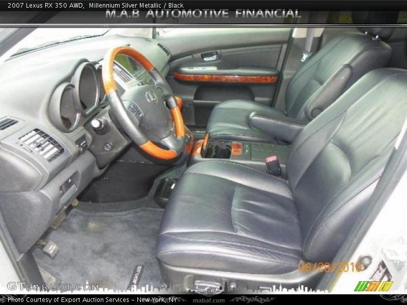 Millennium Silver Metallic / Black 2007 Lexus RX 350 AWD