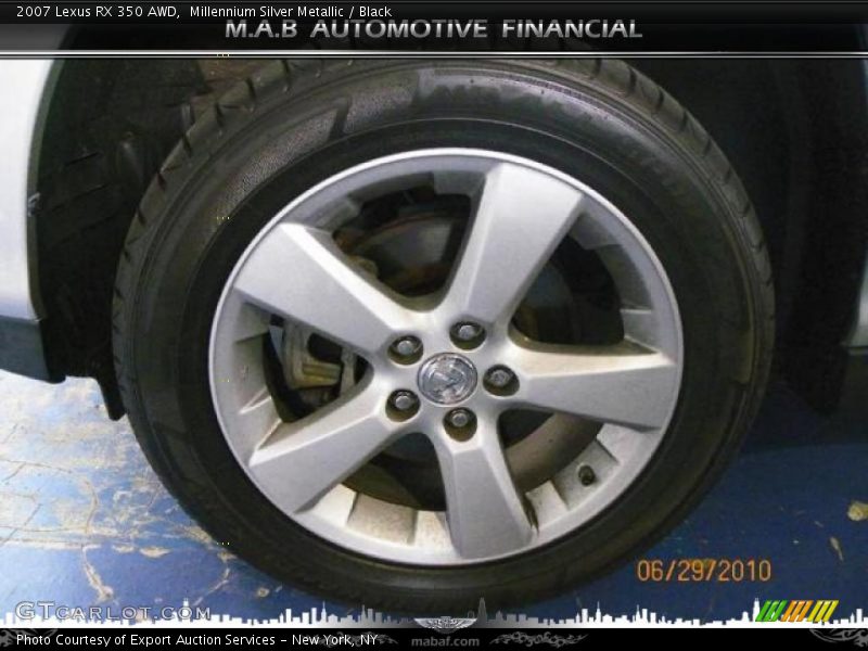 Millennium Silver Metallic / Black 2007 Lexus RX 350 AWD