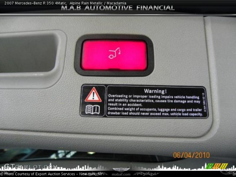 Alpine Rain Metallic / Macadamia 2007 Mercedes-Benz R 350 4Matic