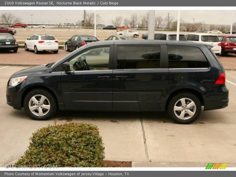 Nocturne Black Metallic / Gobi Beige 2009 Volkswagen Routan SE