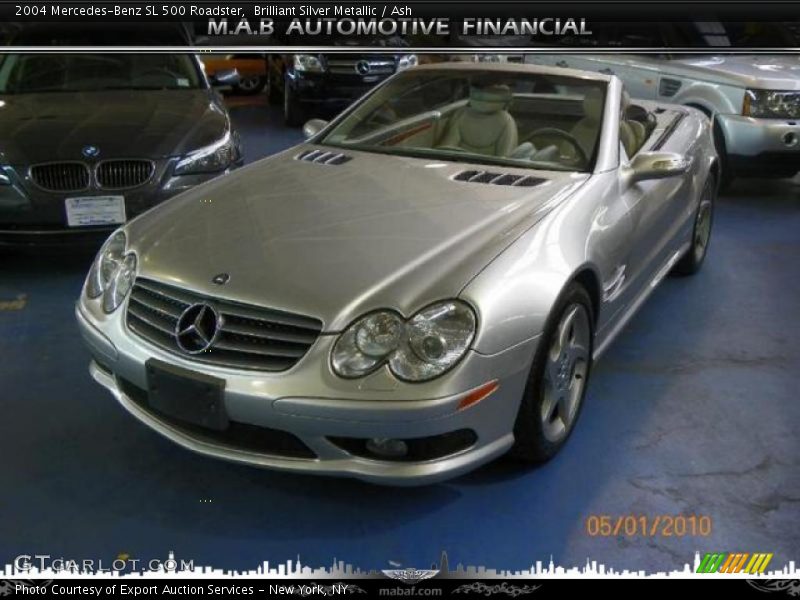 Brilliant Silver Metallic / Ash 2004 Mercedes-Benz SL 500 Roadster