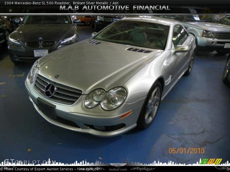 Brilliant Silver Metallic / Ash 2004 Mercedes-Benz SL 500 Roadster