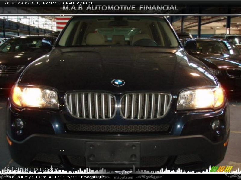 Monaco Blue Metallic / Beige 2008 BMW X3 3.0si