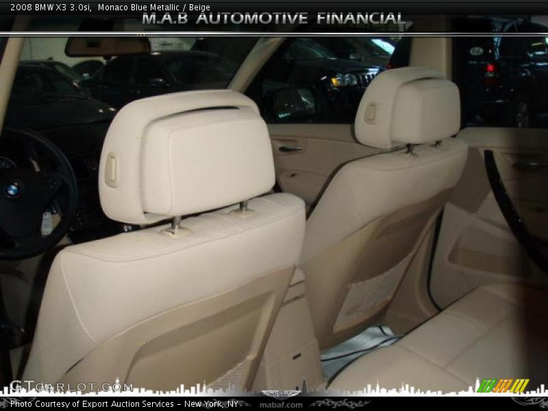 Monaco Blue Metallic / Beige 2008 BMW X3 3.0si