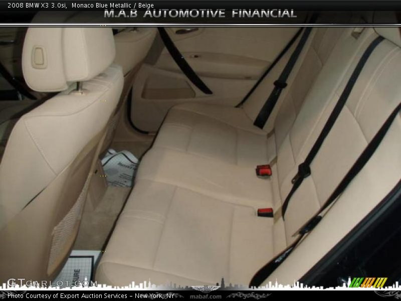 Monaco Blue Metallic / Beige 2008 BMW X3 3.0si
