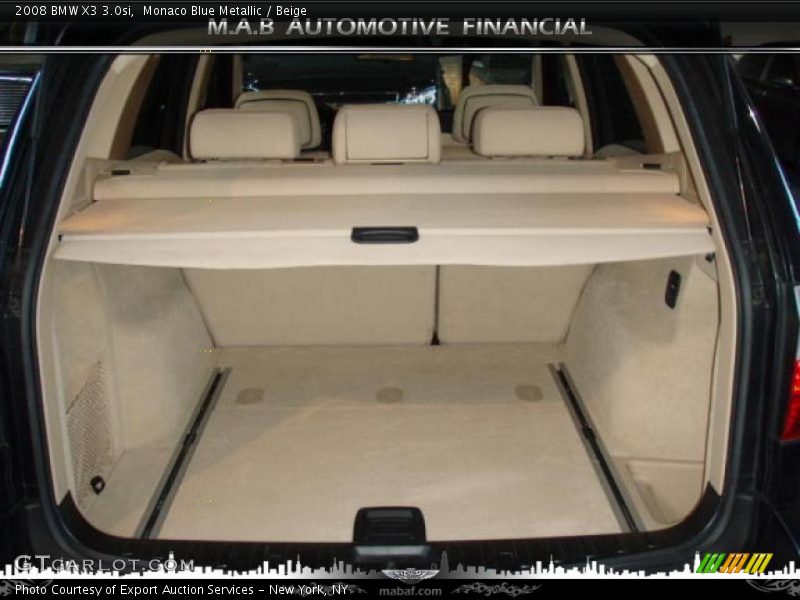 Monaco Blue Metallic / Beige 2008 BMW X3 3.0si