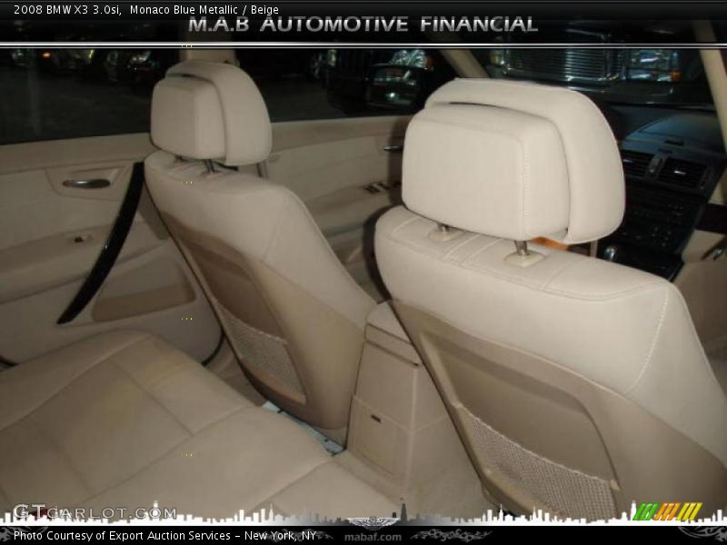 Monaco Blue Metallic / Beige 2008 BMW X3 3.0si