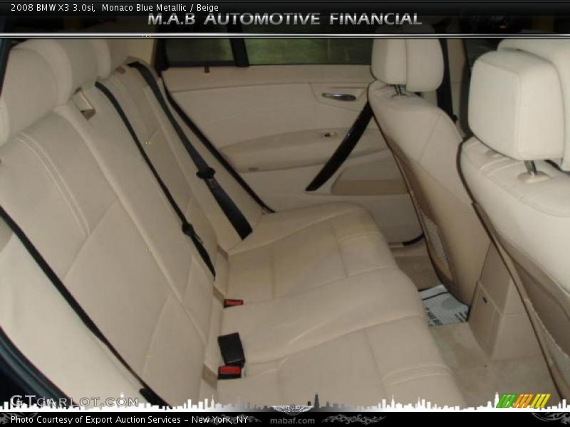 Monaco Blue Metallic / Beige 2008 BMW X3 3.0si