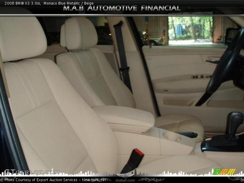 Monaco Blue Metallic / Beige 2008 BMW X3 3.0si