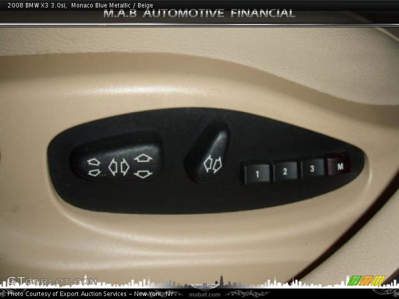 Monaco Blue Metallic / Beige 2008 BMW X3 3.0si