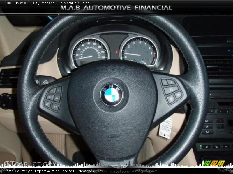 Monaco Blue Metallic / Beige 2008 BMW X3 3.0si
