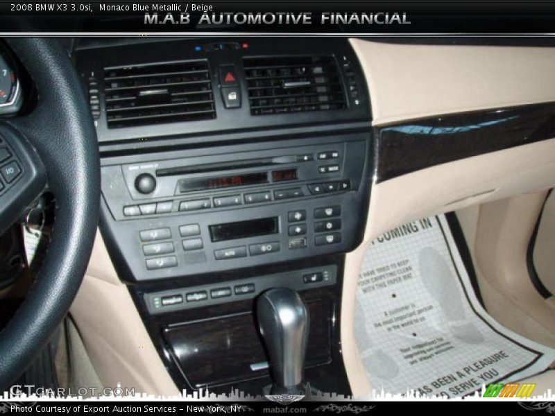 Monaco Blue Metallic / Beige 2008 BMW X3 3.0si